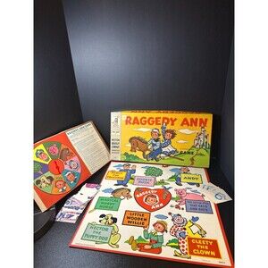 1956 Milton Bradley Raggedy Ann Board Game 4809 Complete Vintage
